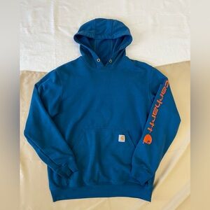 🌟 Carhartt Pull Over Hoodie in Blue Medium